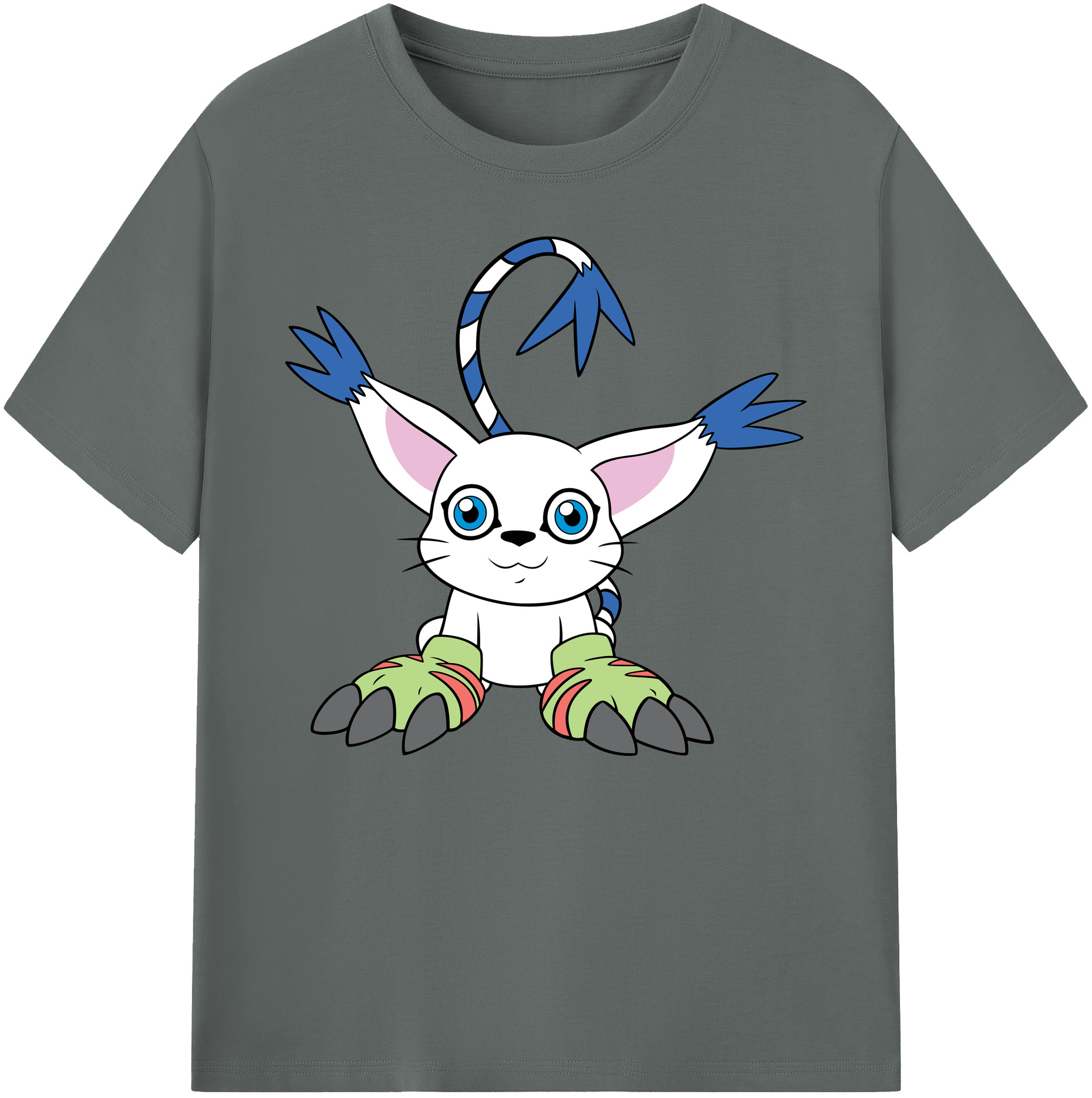 （画像用） Digimon デジタルモンスター/デジモン 綿100％ メンズ半袖Tシャツ｜肌触りやわらか＆通気性